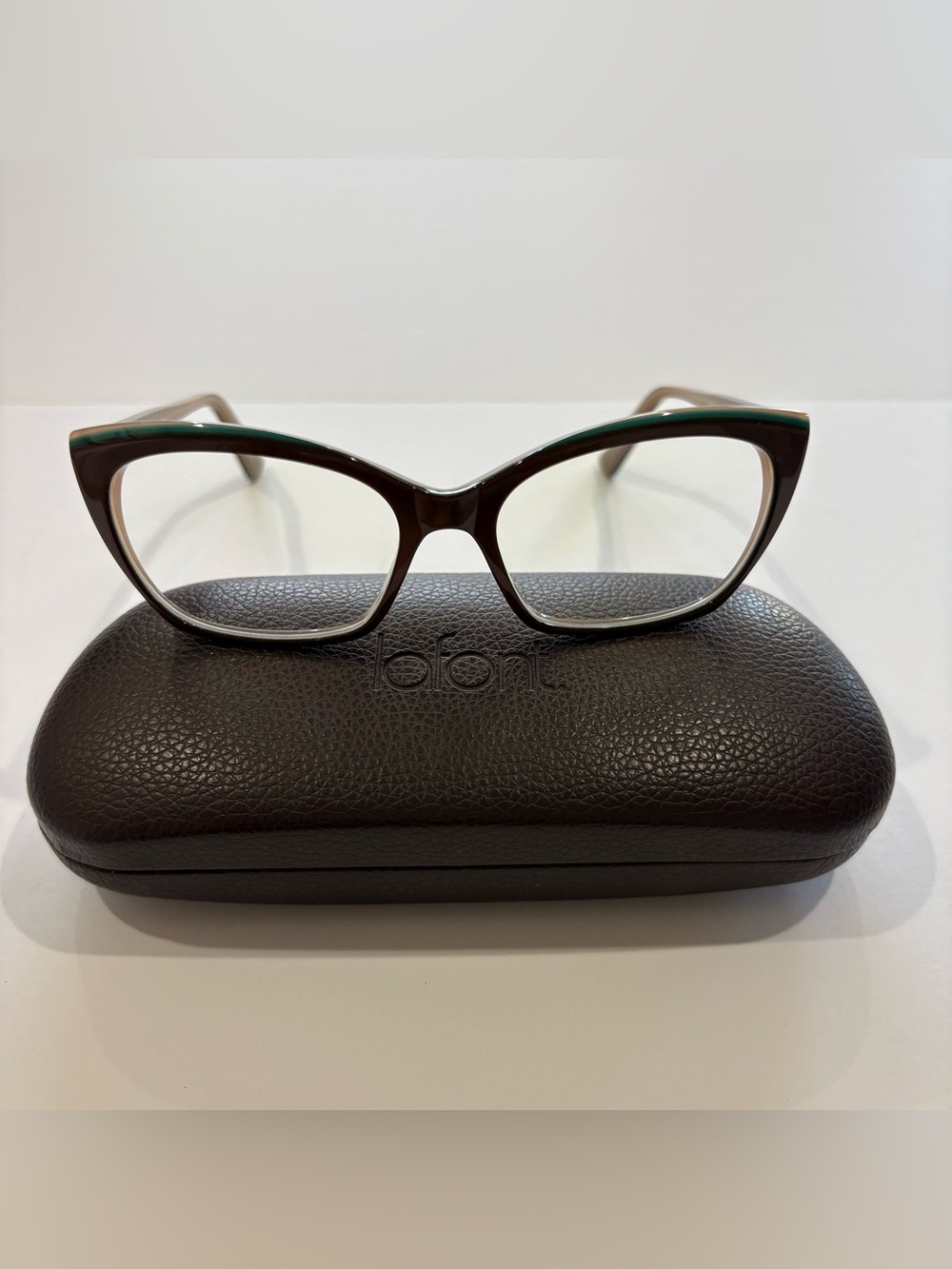 Jean Lafont Paris Gracieuse 5155 Eyeglass Frames‎ Brown Cat Eye 53-16-137 France